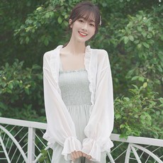 여름신상 여성 레이스 가디건 여름숄 자외선노출방지