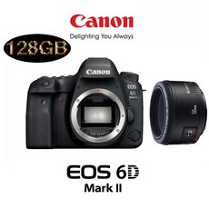 캐논 EOS 6D Mark Il BODY + 렌즈구성 풀패키지 PACKAGE, EF50 F1.8 STM+128GB+필름