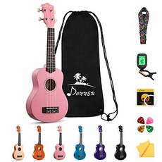 Donner DUS-10K Soprano Ukulele Ukelele Beginner Kit for Kids S/825434, 상세내용참조