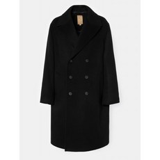 빈폴멘 [GREEN BEANPOLE] 블랙 울 블렌드 오버사이즈 더블 코트 (BC0X30N015)