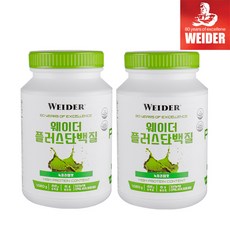 WEIDER 웨이더 플러스 단백질 녹차라떼맛1020g, 1020g, 2개