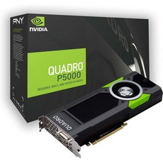PNY NVIDIA Quadro P5000 16GB VR Ready 그래픽 카드 블랙