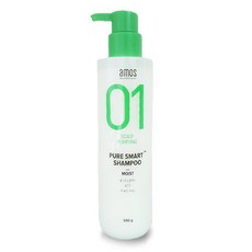 아모스 퓨어스마트 촉촉한타입(모이스트) 샴푸, 1병, 500g