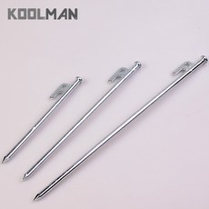 KOOLMAN(쿨맨) 크롬 단조 타프 팩 8개, 단조팩 크롬 - 20cm