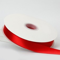 방구석상인 대용량 공단리본 선물 포장 리본 폭25mm 길이91m, 레드