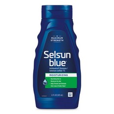 셀선블루 Selsun Blue 맥시멈 스트렝스 모이스처라이징 너리싱 비듬 샴푸 알로에 & 황화셀레늄 함유 11fl oz