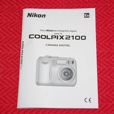 오리지널 니콘 쿨픽스 2100 카메라 작동 설명서 사용 스페인어
