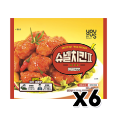 유어스 슈넬치킨2 매콤한맛 즉석치킨 220g x 6개