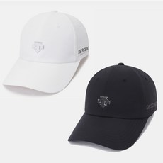 데상트 남녀공용 경량 트레이닝 우븐 볼캡(야구모자) SO123TCP10 (BLK WHT)