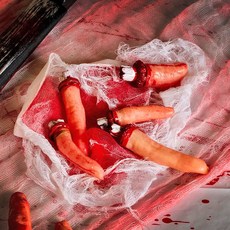 할로윈 공포소품 [잘린 손가락] 모형, 단품