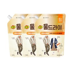 테크 울드라이 세제 리필, 1.3L, 3개