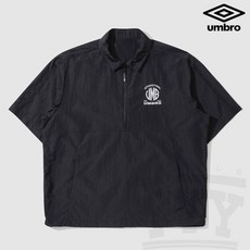 엄브로 나일론 메탈 반팔 카라 아노락 UO321CWT72 BLK