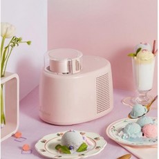 가정용 아이스크림 기계 델로띠 카페 제조기 소프트콘 완전 자동 디저트 요거트 메이커, 핑크