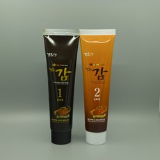 젤존 감 트리트먼트 컬러크림 150g+150g 저자극 새치염색약, 1N 흑색