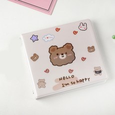 INS 아이돌 앨범 하드 CD 케이스 거치대 20 개 용량 휴대용 휴대 DVD 바인더 홈 앨범 정리함 CD 보관, [05] 베이지색 - cd앨범거치대