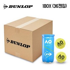 브랜드없음 던롭 - AO 테니스 시합구 2볼 1BOX(36캔입)/테니스공, 던롭 AO 테니스 시합구 2볼 36캔