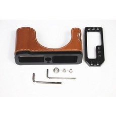 후지 X100V 소가죽 케이스 X100v 보호 세미, 03 Glossy brown