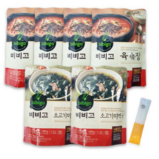 비비고 육개장 500g 4개 + 쇠고기미역국 500g 2개, 1세트