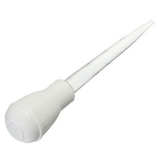 Dropper 펌프 튜브 팩 휴대용 소스 튜브 청소 브러시로 피펫 요리 실리콘 팁 주방 그릴 도구, 하얀색, 1개