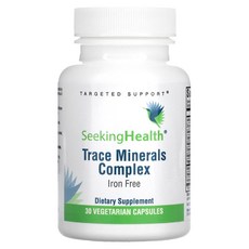 Seeking Health 미량 미네랄 컴플렉스 철분 무함유 베지캡슐 30정, 1개