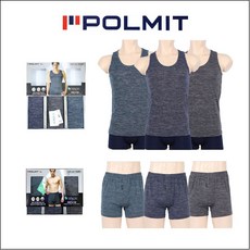 폴밋 국내산 남자런닝 3매 PMR447 남성 트렁크 팬티 3입 PMT801