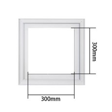 48000mm 150mm 액세스 또는 벽 도어 플러시 범용 플라스틱 스냅 오프닝 천장 패널 100 간편한 ABS 400 사각형 흰색, K, 1개