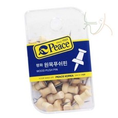 늘넷 원목 푸쉬핀 압핀 디자인 게시판 핀 행거용 압침 게시판압정