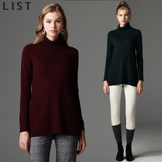 리스트 리스트(LIST) 애슐리 앙고라 블렌드 터틀넥 롱 풀오버 (택가격:118000원)