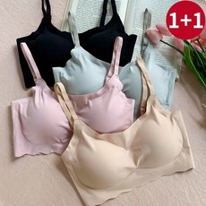 [제이나나] 컴포트 웨이브 심리스 와이어리스 브라 2종