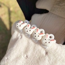 [갓샵] 유모차 담요 블랭킷 고정 토끼 집게 클립 1개 [래빗 다용도 이불 밀림 방지 플라스틱 유모차용품 찝, 1