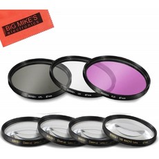 67mm 멀티 코팅 7 피스 필터 세트에는 Nikon CoolPix P900 P950 디지털 카메라 용 PC 필터 키트 3 개 (UV-CPL-FLD-) 및 PC 클, 단일옵션