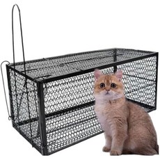 고양이 포획틀 구조망 족제비 덫 뉴트리아 유인망 통덫, 마노 블랙, 1개