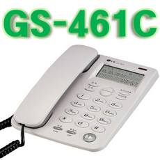 GNTEL(구LG전자) GS-461C 가정용 사무용 발신자표시 유선전화기, 흰색(WA)