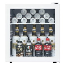 씽씽코리아 음료수냉장고 냉장쇼케이스 소형냉장고 미니냉장고 SD-60 화이트 사무실냉장고 카페냉장고 술장고, SD-60 LED (화이트)