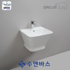 PL-1080 대림바스 세면대 교체 설치부속포함 반다리 일체형 화장실 세면기 욕실용품, 폽업,앙카,앵글밸브,바닥배관, 1개