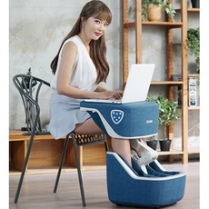 브람스 스툴 마사지기 테이블 스툴이 변신 무릎 허벅지 종아리 발목 발등 발바닥 아킬레스건가지 밀착 손주무름 안마기 지압 온열찜질, BM-977/BLUE