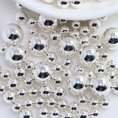 실버볼(은구슬) 골드볼(금구슬) / 순은볼 -(3mm 4mm 5mm 6mm 8mm), 1개, 실버볼 4mm 1개, 실버볼 4mm