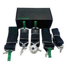 범용 스냅 온 3 인치 자동차 안전 벨트 하네스 패브릭 TA 스타일 4 포인트 6 스트랩 Camlock 퀵 릴리스 포, 04 6 Point Black