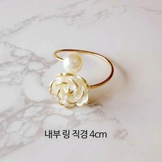 냅킨링 3개세트 파티 레스토랑 장식 카페 디자인 테이블, 장미와 진주, 1개
