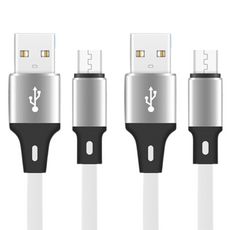 젤론 고속충전 케이블 USB C타입, 2개, 그레이, 1m