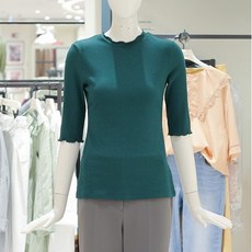 씨씨콜렉트 NEW 슬림핏 골지 티셔츠 C203PSM026