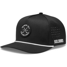 남성용 골프 모자 - 스냅백 골프용 재미있는 남녀용 버디 더 만들기 Solobird Golf Co (미국 배송), Black, Medium-Large - 말본