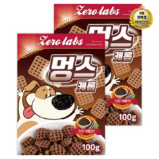 제로랩스 강아지용 시리얼 멍스 100g, 4개, 캐롭 맛