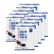 김앤김 김도둑 The 맛있는 양념안된 구운 김 전장 17g 10매 10개 반찬