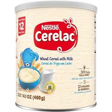 Nestle Cerelac 우유가 함유된 밀 시리얼 3997g145온스 통 5팩, 5개 - 세레락