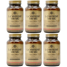 솔가 L시스테인 500 mg 90 베지캡슐 먹기편한 Solgar L-Cysteine [미국직구무배], 90정, 6개