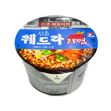 신촌 훼드라라면 최루탄 해장라면용기컵 105g 해장라면 매콤한 단백한국물 신촌 해장라면, 12개