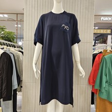 꼼빠니아 24SS 라운드넥 루즈핏 원피스 여름 하객 결혼식 CAEU6-WOP330