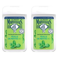 Le Petit Marseillais 르 쁘띠 마르세이에 바디 워시 샤워 젤 민트 잎 250ml 2팩, 2개 - 마티베르305