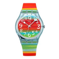 SWATCH 스와치 GS124 여성용 쿼츠 실리콘 시계